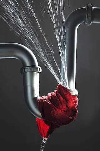 Szivárgás, csőtörés