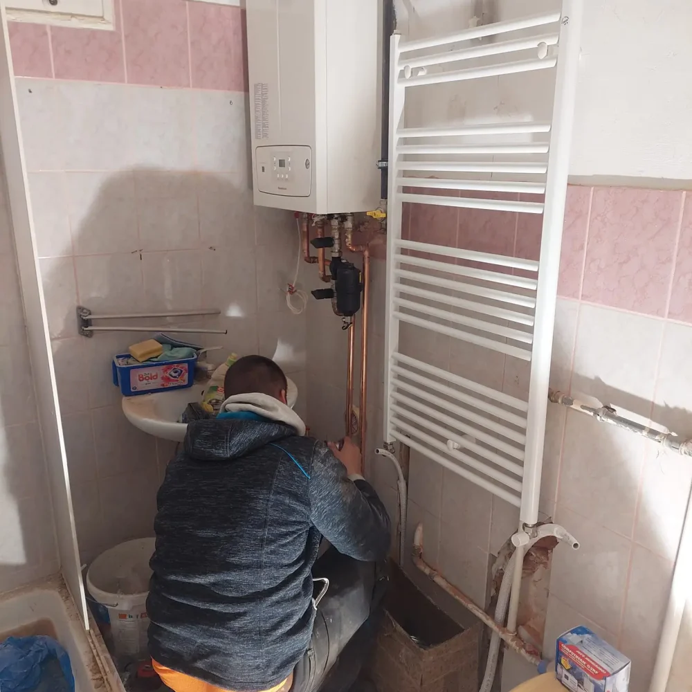 Gázkonvektorok megszüntetése, új fűtésrendszer és gázhálózat kialakítása